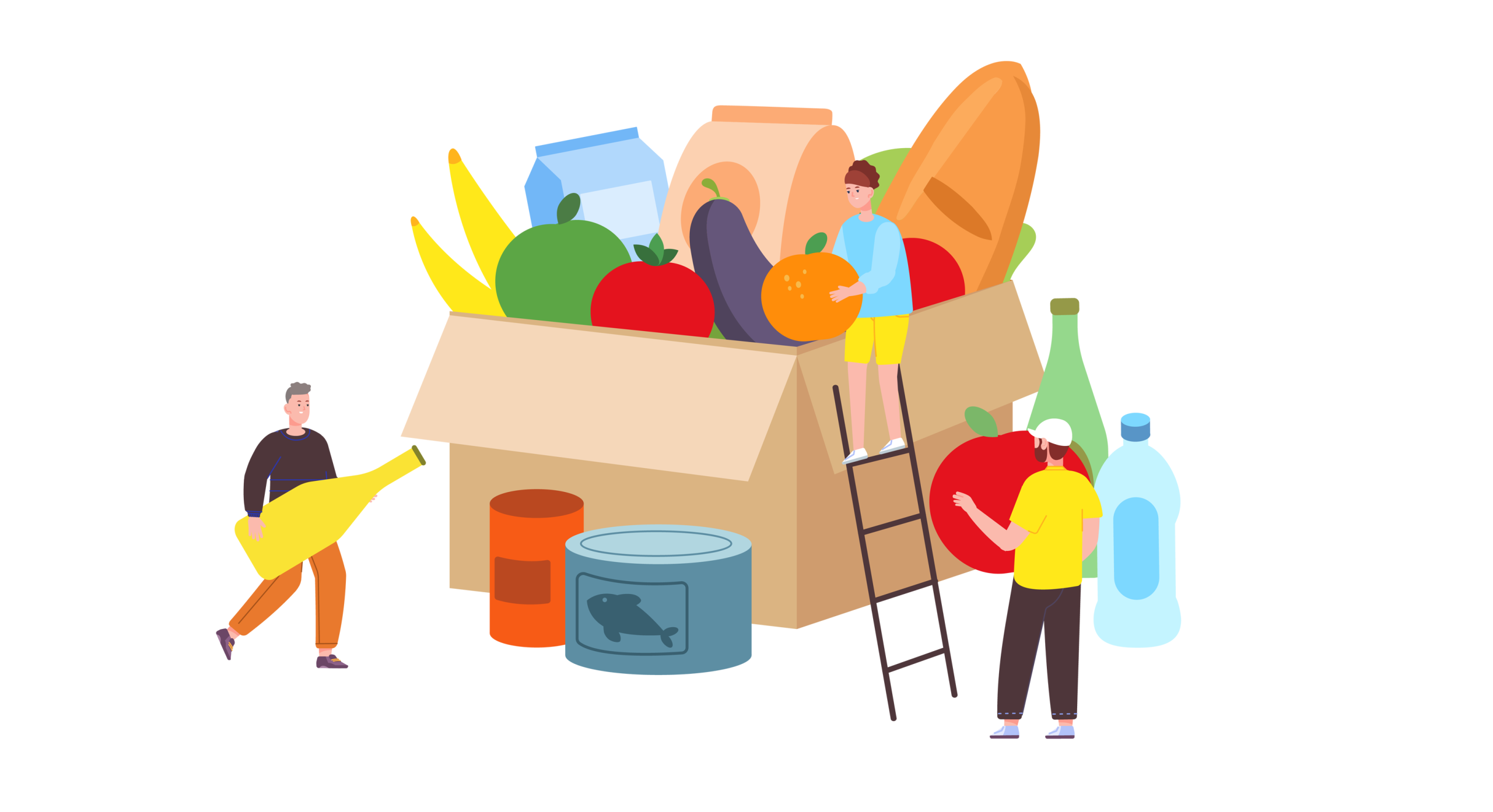 ladder with food box new